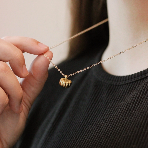 Pumpkin Necklace | Gold Or Silver