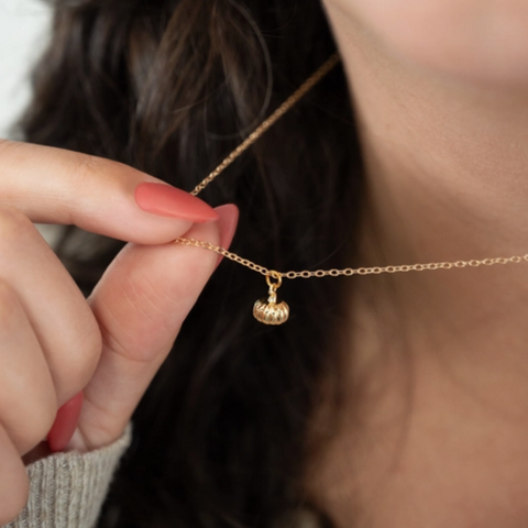 Mini Pumpkin Necklace | Gold Or Silver