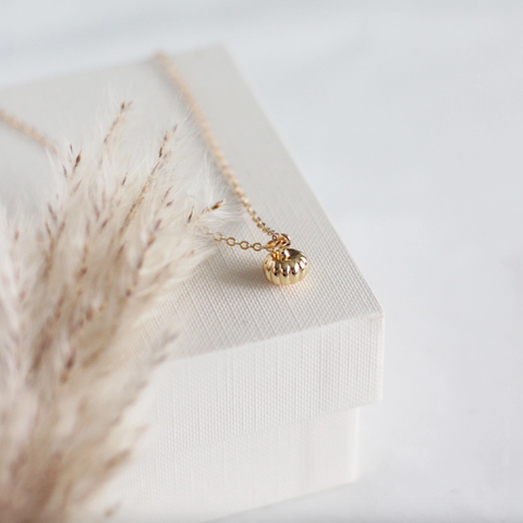 Mini Pumpkin Necklace | Gold Or Silver