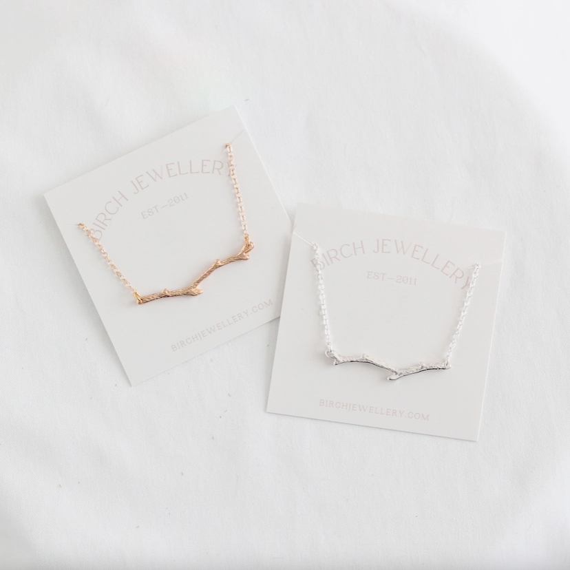 BIRCH JEWELLERY - BRANCH NECKLACE | GOLD or SILVER