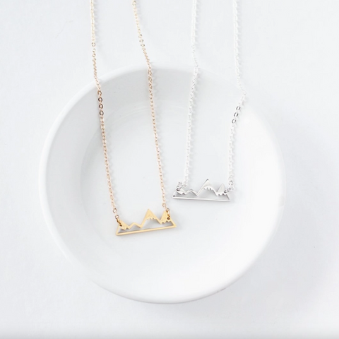 Mountain Necklace | Gold Or Silver