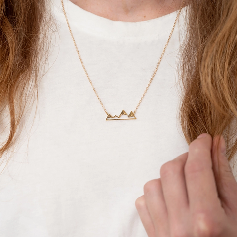 Mountain Necklace | Gold Or Silver