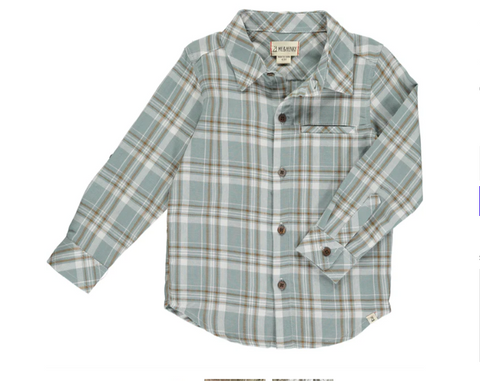 Me & Henry - Plaid Atwood Woven Shirt | Blue/White