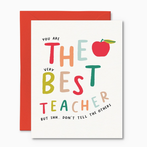 Shh Don'T Tell The Others | Teacher Card