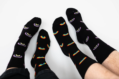 Mens Mismatched Socks | Inclusive Rainbows