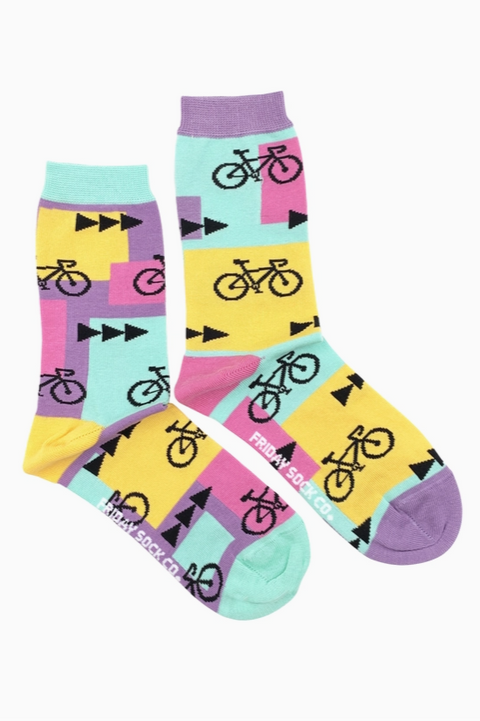 Womens Mismatched Socks | 80'S Road Bikes