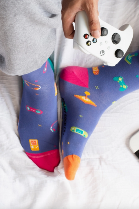 Mens Mismatched Socks | Video Games