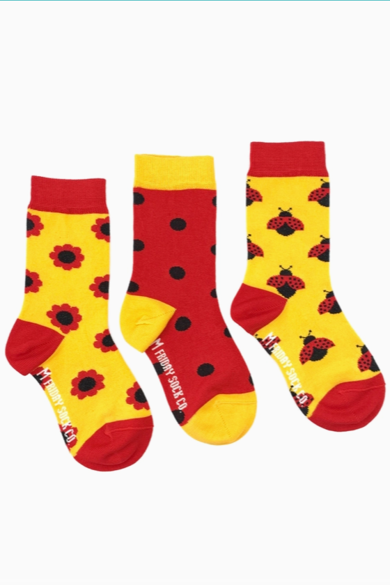 FRIDAY SOCKS - KIDS MISMATCHED SOCKS | LADYBUG