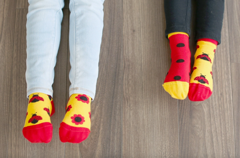 Kids Mismatched Socks | Ladybug