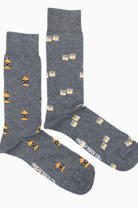 Mens Mismatched Socks | Whiskey & Glasses