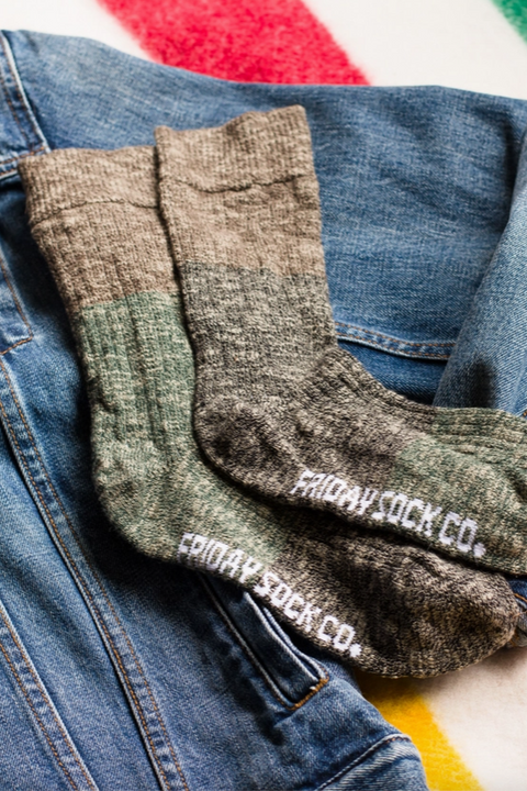 Mens Camp Mismatched Socks | Fresh Pine