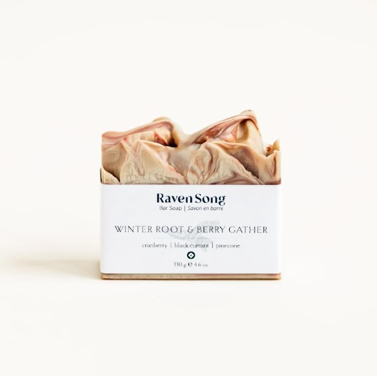 Ravensong Winter Root and Berry Gather Artisan Soap | Cranberry + Black Currant + Pine