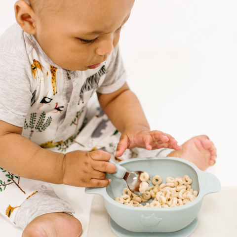 Born to Be Wild Silicone Snack Bowl | Blue