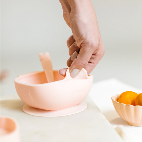 Born to Be Wild Silicone Snack Bowl | Blush Pink