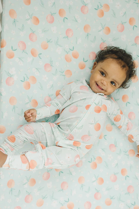 Sleeper One-Piece | Peaches Print