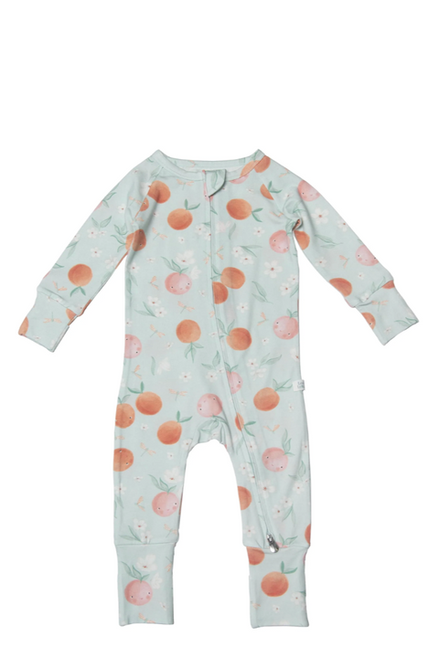 Sleeper One-Piece | Peaches Print