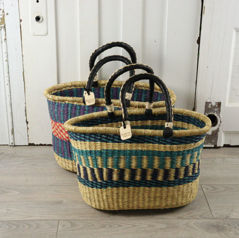 Small Square Basket with Handles