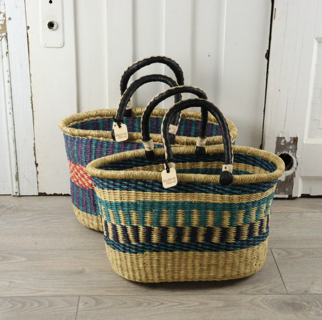 Small Square Basket with Handles