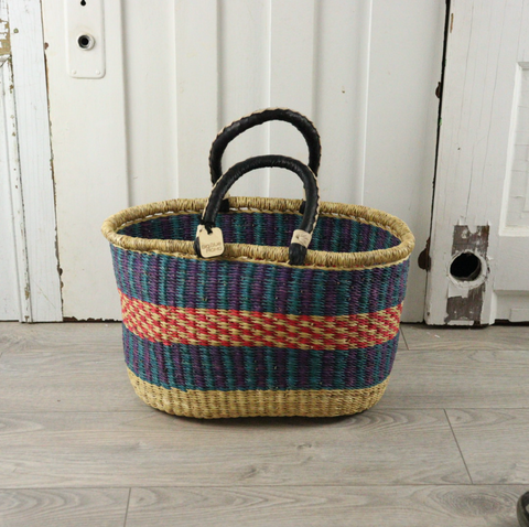 Small Square Basket with Handles