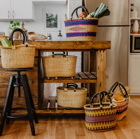 Small Oval Basket with Two Handles