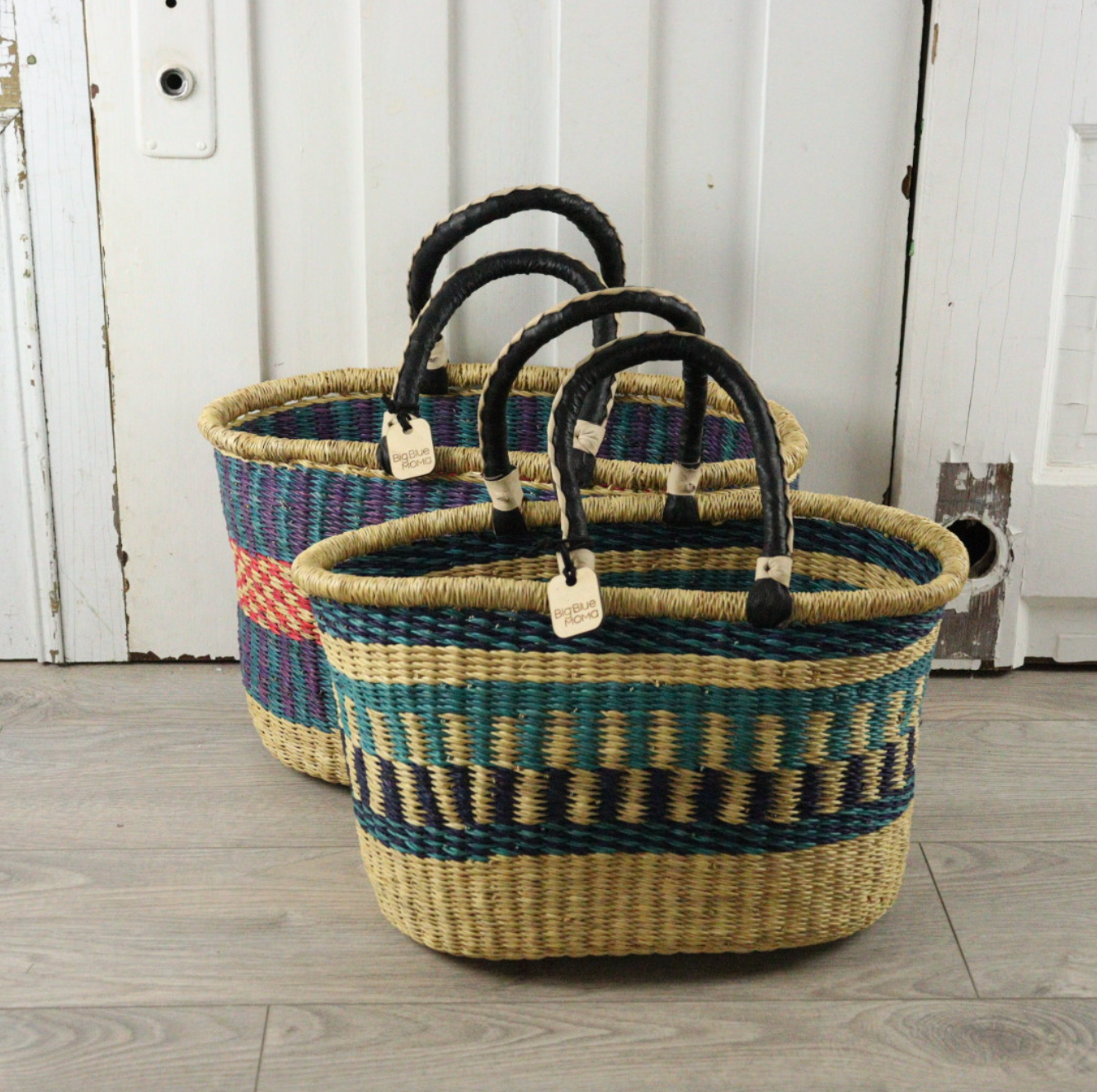 Large Oval Basket with Two Handles