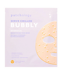Patchology Bubbly hydrogel face mask packaging on a white background