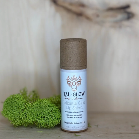 Tal-Glow product with a natural background