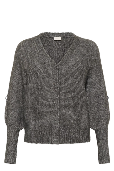 KCluma Knit Cardigan | Dark Grey Melange