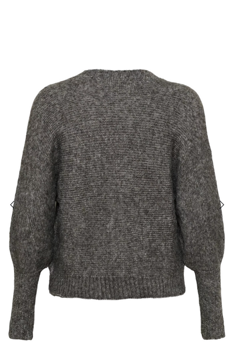 Gray sweater on a white background