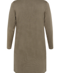 Brown long-sleeve dress on a white background