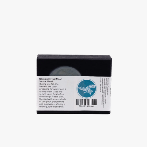 Product packaging with a label on a white background