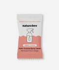 Naturebee multi-purpose spray tablet packaging on a white background
