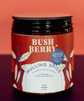 Jar of Bush Berry Mulling Spice on a dark background