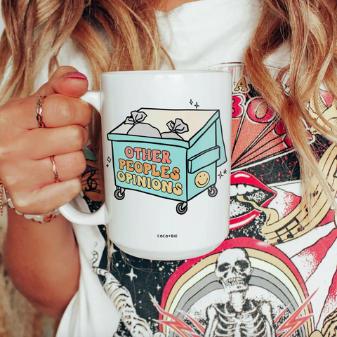 Other People'S Opinions Mug | Black or Pink Handle