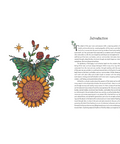 Product page for 'The Apothecary' with a butterfly and sunflower illustration on a white background.