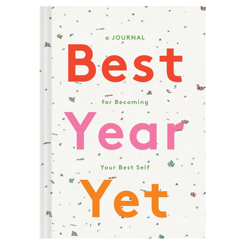 Book titled 'Best Year Yet' on a website page with product details.
