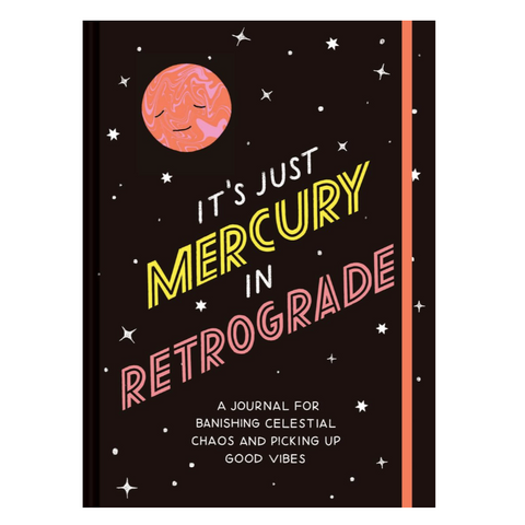 Book titled 'It's Just Mercury in Retrograde' on a website page