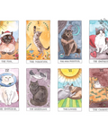 Cat Tarot book with illustrations of cats on a website page.