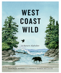 Book cover of 'West Coast Wild' with nature-themed design on a computer screen.