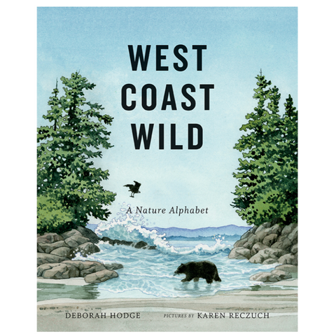 Book cover of 'West Coast Wild' with nature-themed design on a computer screen.