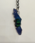 vancouver island keychain with night forest design