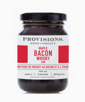 Jar of Provisions Maple Bacon Whisky Jam on a white background