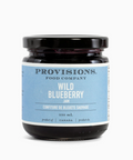 Jar of Provisions Food Company Wild Blueberry Jam on a white background