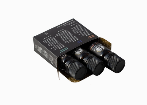 3-Pack Beard Oil | Balsam Eclipse, Bergamot & Grapefruit, Peppermint & Cedarwood