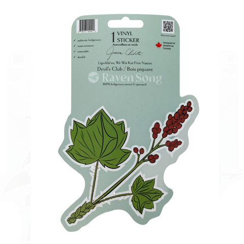 Devil's Club By Jessica Chickite, Ligwilda'xw, We Wai Kai First Nation | Vinyl Sticker