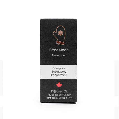 Frost Moon diffuser oil packaging on a white background