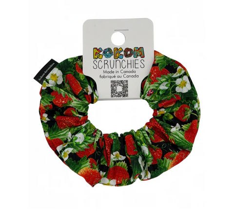 Strawberry Flowers | Kokom Scrunchies