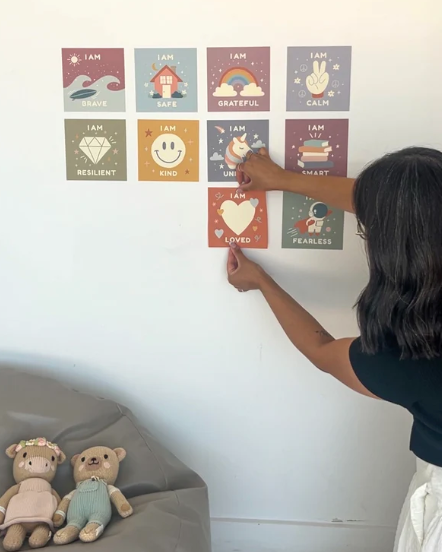 Peel & Stick Fabric Wall Stickers - Affirmation Squares