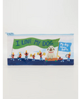 Product page of a pouch with 'I Love My Dog' text on a website.