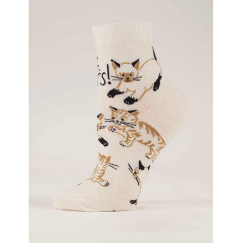 Cat-themed sock with a price tag on a website page